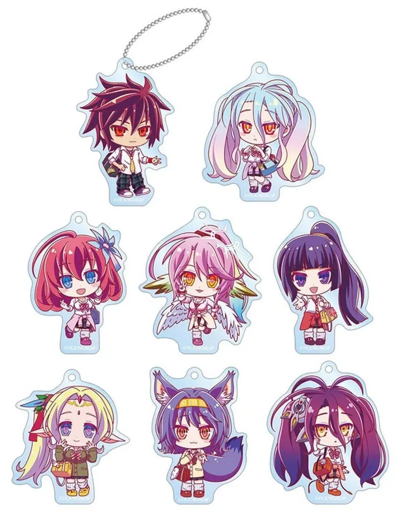 全8種セット 「ノーゲーム・ノーライフ ゼロ POP UP SHOP in マルイ トレーディング ちびキャラ 制服ver. アクリル」