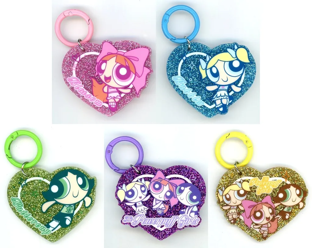 全5種セット 「パワーパフガールズ ラメアクリルチャーム」