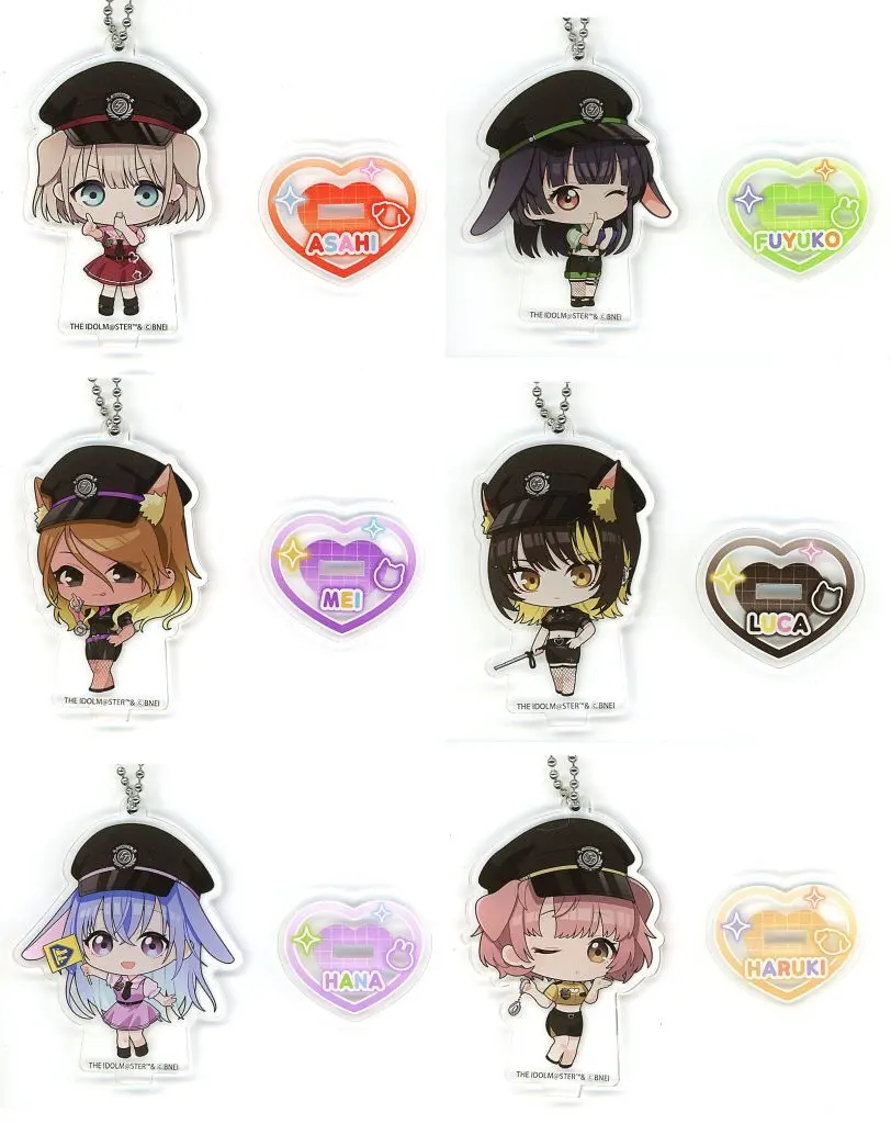 全6種セット アクリルスタンド 「わくドキくじ アイドルマスター シャイニーカラーズ ～けもみみポリス ver.～」 G賞