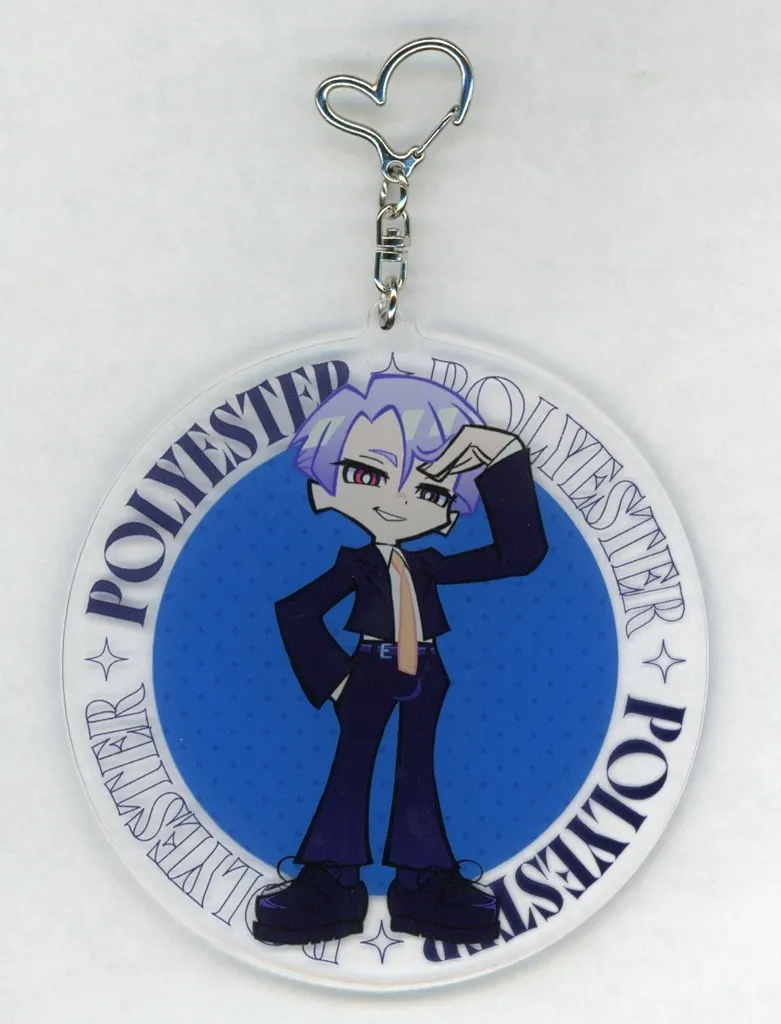ポリエステル 描き下ろし ブラックドレスver. BIGアクリル 「New PANTY ＆ STOCKING with GARTERBELT POP UP SHOP in AMNIBUS STORE -blue-」