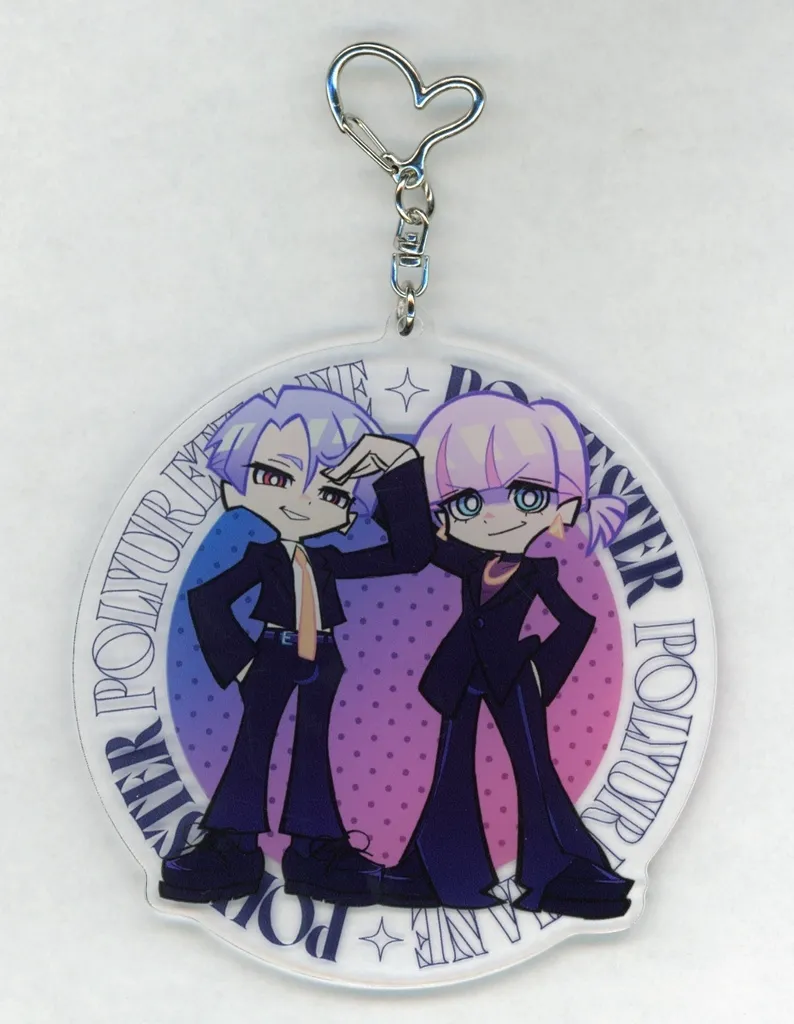 ポリエステル＆ポリウレタン 描き下ろし ブラックドレスver. BIGアクリル 「New PANTY ＆ STOCKING with GARTERBELT POP UP SHOP in AMNIBUS STORE -blue-」