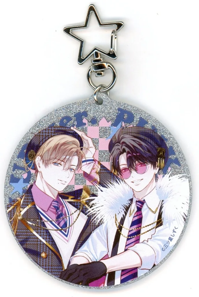 エンドロールは地獄まで ラメアクリル PINK/NAVY TRAD. CLUB ver. 「カドカワ BL オンリーショップ in アニメイト-KADOKAWA BL ONLY SHOP in animate-」