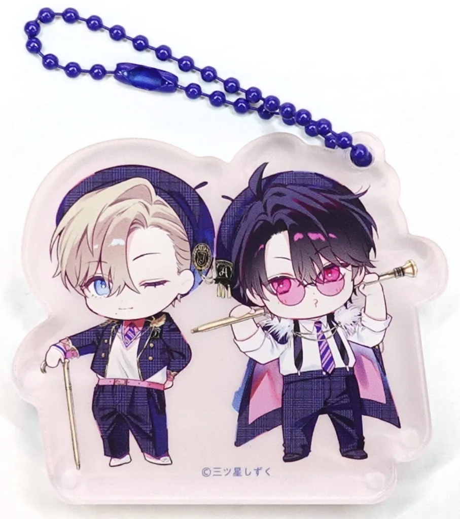 エンドロールは地獄まで アクリルブロックチャーム PINK/NAVY TRAD. CLUB ver. 「カドカワ BL オンリーショップ in アニメイト-KADOKAWA BL ONLY SHOP in animate-」