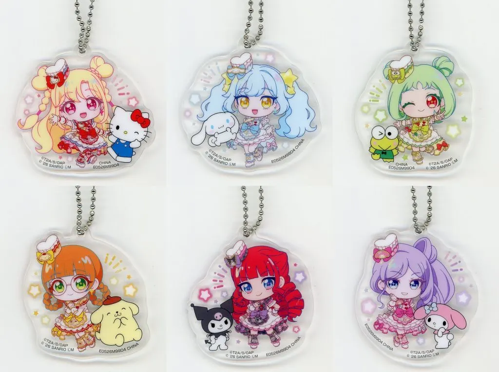 全6種セット 「おねがいアイプリ×サンリオキャラクターズ アクリル」