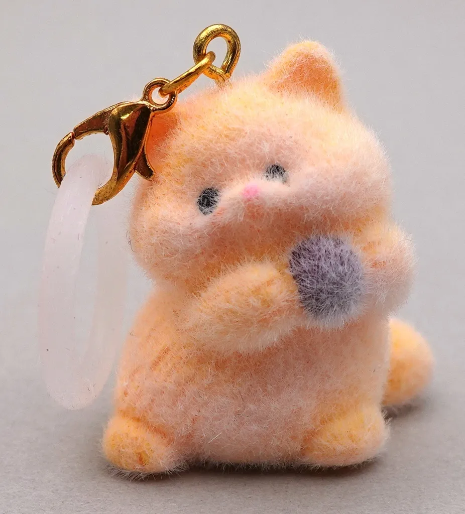 にゃんだこれ 「ふんわりにゃんこデイズ めじるしフロッキーチャーム」