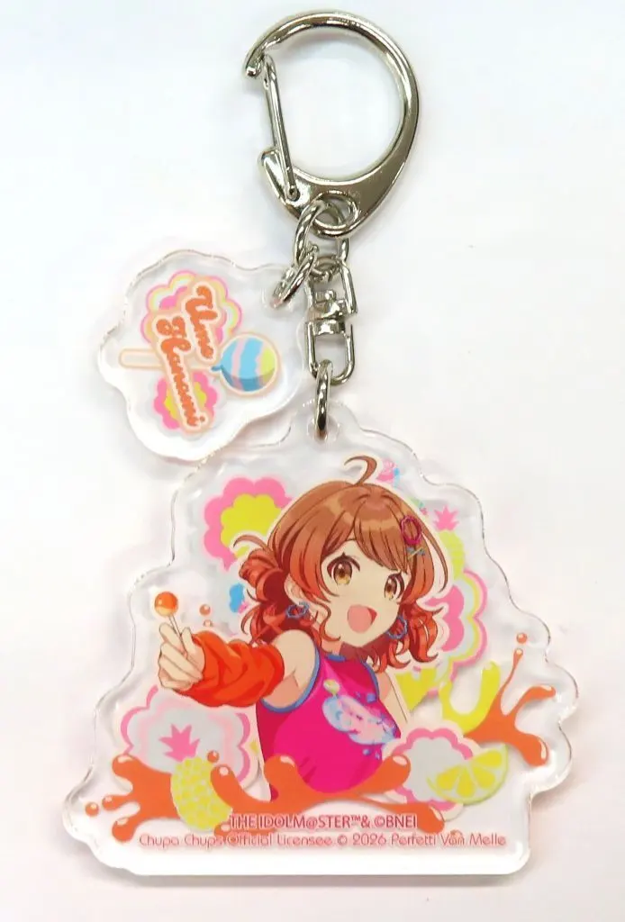 花海佑芽 「学園アイドルマスター×チュッパチャプス POP UP STORE パーツ付きアクリルキーホルダー 01/(描き下ろしイラスト)」