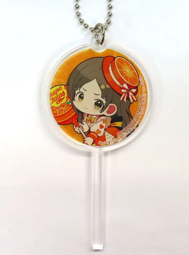 07.倉本千奈(ミニキャライラスト) キャンディ型アクリルキーホルダー 「学園アイドルマスター×チュッパチャプス POP UP STORE」