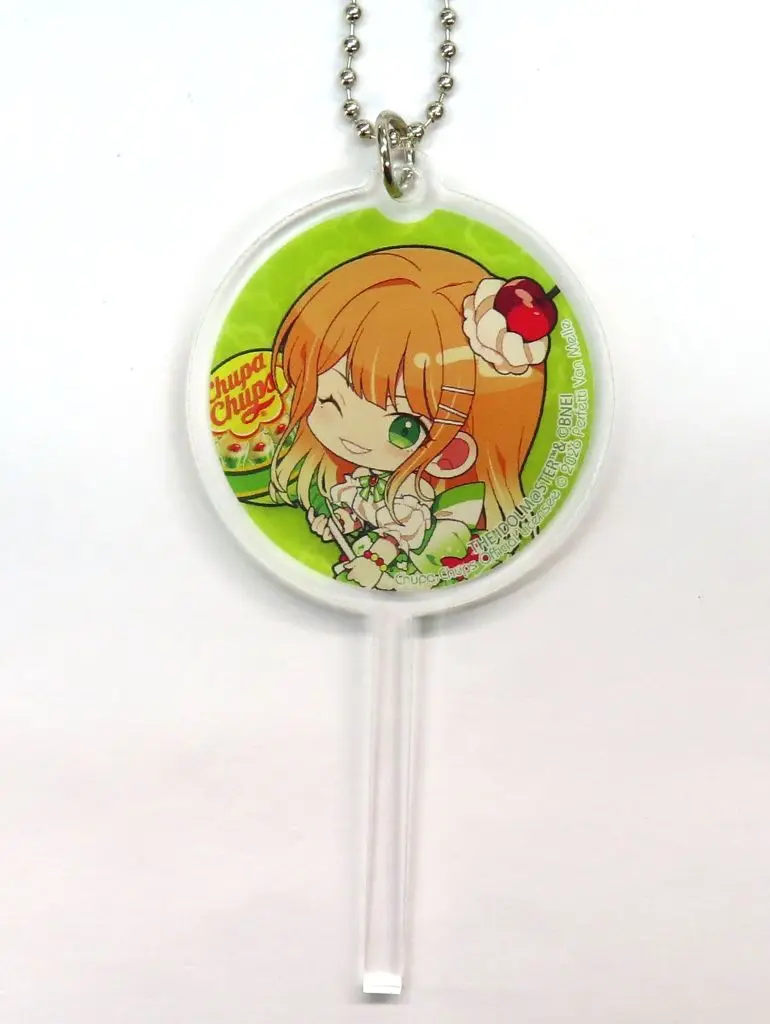 08.紫雲清夏(ミニキャライラスト) キャンディ型アクリル 「学園アイドルマスター×チュッパチャプス POP UP STORE」