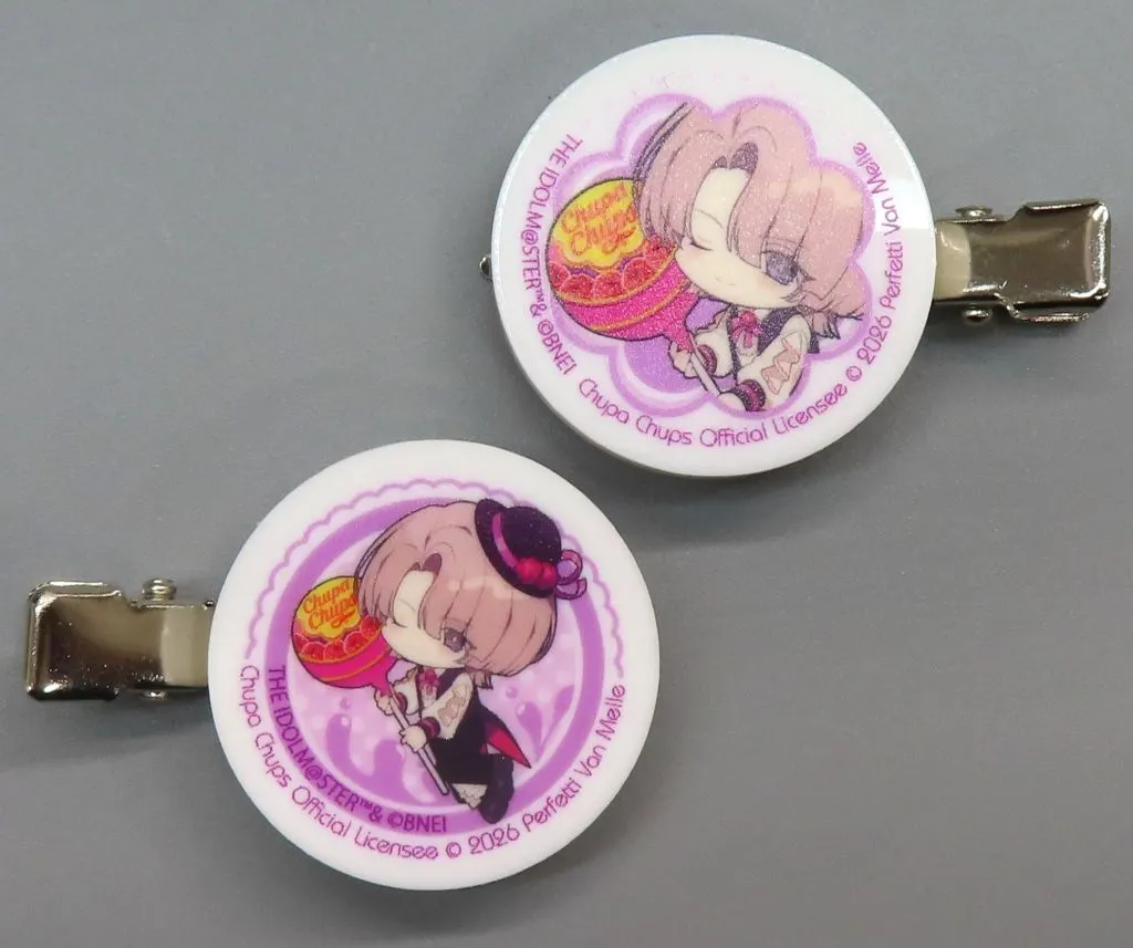 05.有村麻央(ミニキャライラスト) マルチクリップ(2個セット) 「学園アイドルマスター×チュッパチャプス POP UP STORE」