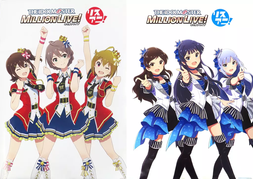 販促B2ポスター 表紙イラスト(アイドルマスター ミリオンライブ!) 「リスアニ! Vol.32.1/リスアニ! Vol.32.2」