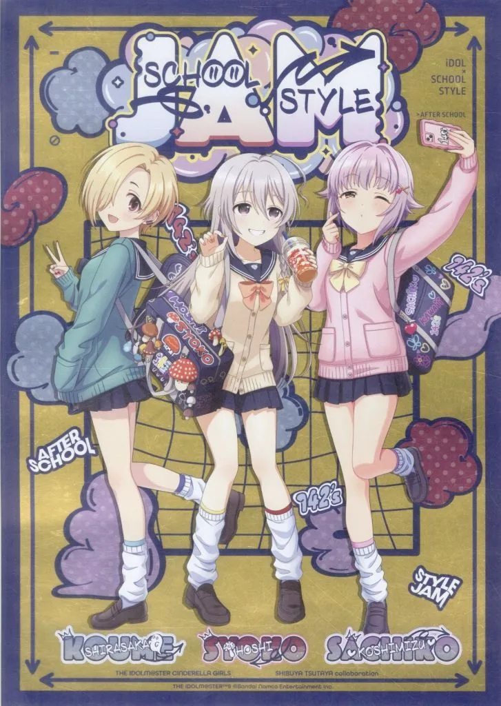 AFTERSCHOOL STYLEJAM A4メタリックポスター Ver.2 カワイイボクと142’s 「アイドルマスター シンデレラガールズ 『AFTERSCHOOL STYLEJAM』 POP UP SHOP in SHIBUYA TSUTAYA 第2弾」