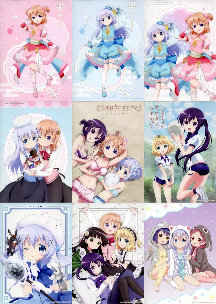 全9種セット A4 「MOLLY.ONLINEスクラッチ ご注文はうさぎですか? BLOOM」 D賞_image