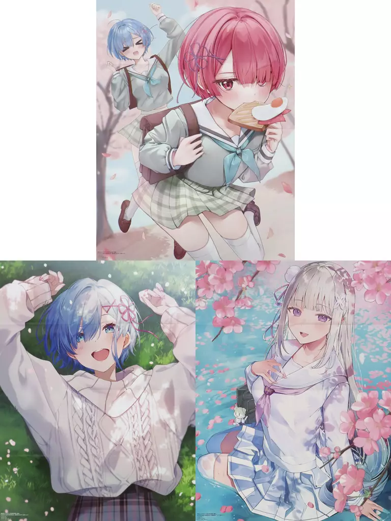 B23枚セット(八つ折) 集合 「Re：ゼロから始める異世界生活」 月刊コミックアライブ 2025年4月号付録_image