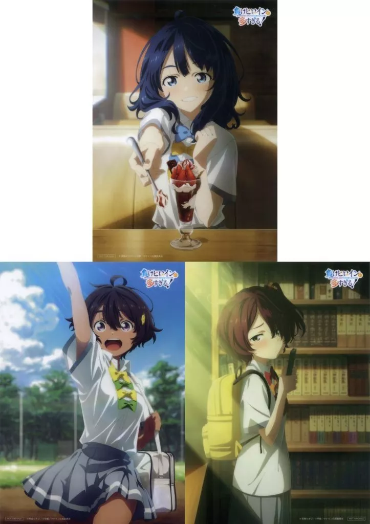 クリア3枚セット 八奈見杏菜＆焼塩檸檬＆小鞠知花 「Blu-ray/DVD 負けヒロインが多すぎる!」 楽天ブックス全巻購入特典_image