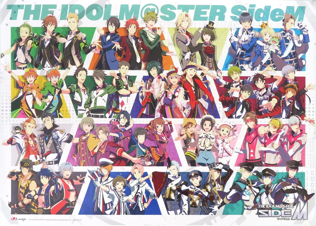 オリジナルB2ポスター 集合 「CD アイドルマスター SideM UNIT COLLECTION -Hands ＆ Claps!-/天地四心伝 主題歌 四心争乱 -天地一指-」 会場限定購入特典