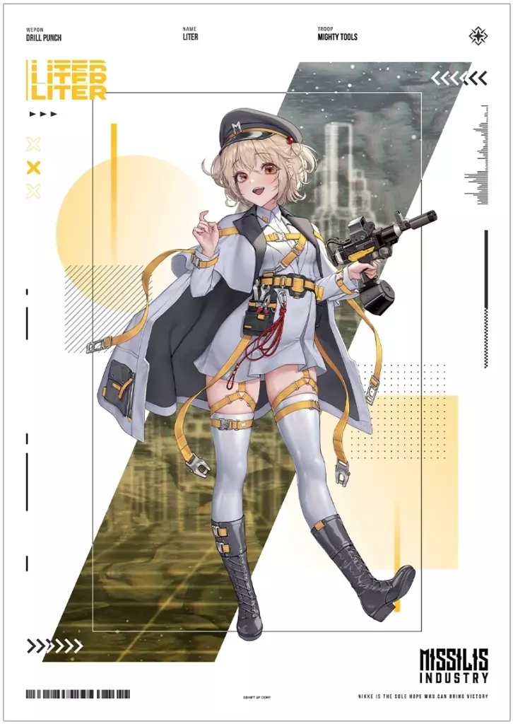 A3マット加工 リター LOVECACAOさんイラスト タクティカルファッションver. 「勝利の女神:NIKKE」_image