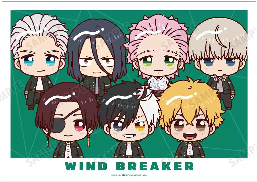 A3マット加工 集合 ちょこんと! 「WIND BREAKER」_image