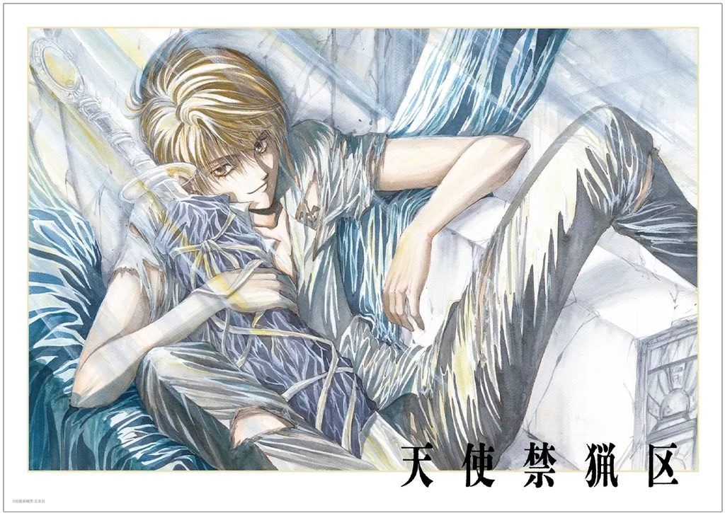 カラーイラストA3マット加工 無道刹那 「天使禁猟区」_image