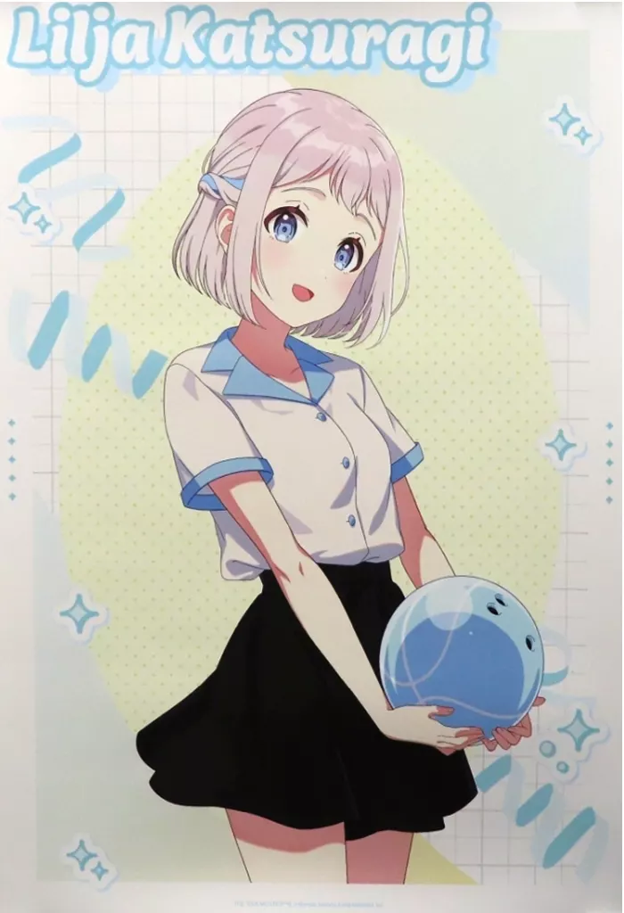 A3マット加工ポスター 葛城リーリヤ 描き下ろし ボウリングシャツver. 「学園アイドルマスター×ROUND1」