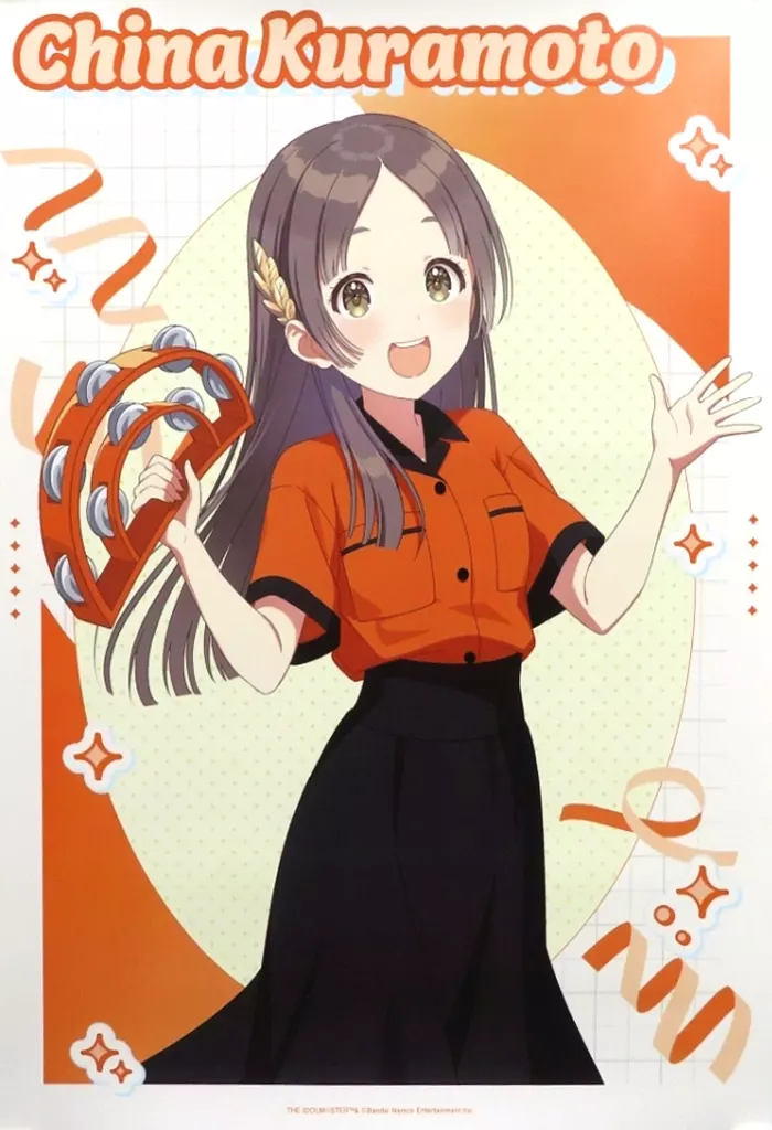 A3マット加工ポスター 倉本千奈 描き下ろし ボウリングシャツver. 「学園アイドルマスター×ROUND1」