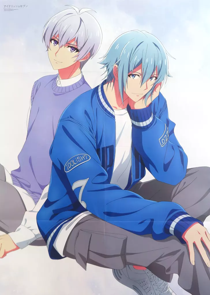 両面B2(八つ折) 集合 「アイドリッシュセブン/遠井さんは青春したい! バカとスマホとロマンスと」 アニメージュ 2025年8月号 付録_image