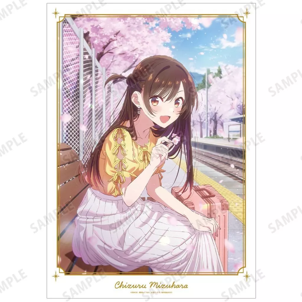 A3マット加工 水原千鶴 デートビジュアル 「TVアニメ 彼女、お借りします」_image
