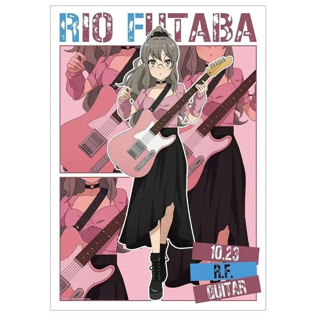描き下ろし ギター演奏ver. A3マット加工 双葉理央 「青春ブタ野郎シリーズ POP UP SHOP in TOWER RECORDS in 2026」_image