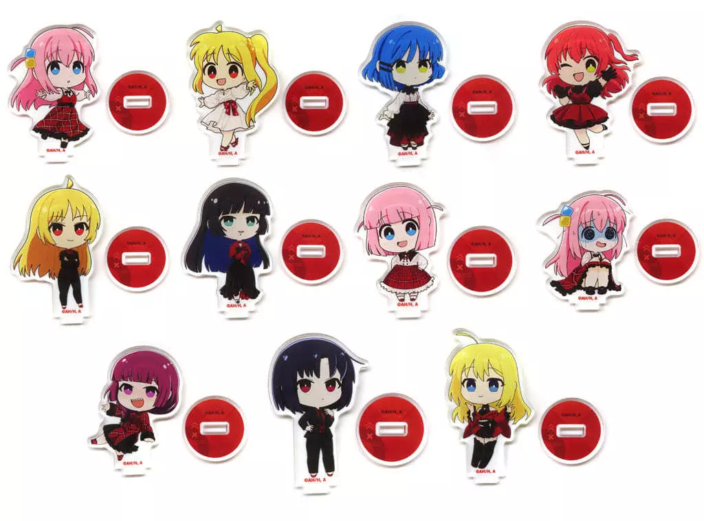 アクリルスタンド・アクリルパネル　【BOX】ぼっち・ざ・ろっく! トレーディングアクリルスタンド ちびキャラ 赤いドレスver.