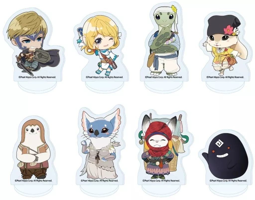 アクリルスタンド・アクリルパネル　【BOX】アクリルぷちスタンド 黒い砂漠 01.ミニキャライラスト