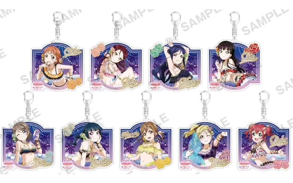 【BOX】ラブライブ!スクールアイドルフェスティバル トレーディングきらりんアクリル Aqours サマーナイトver.