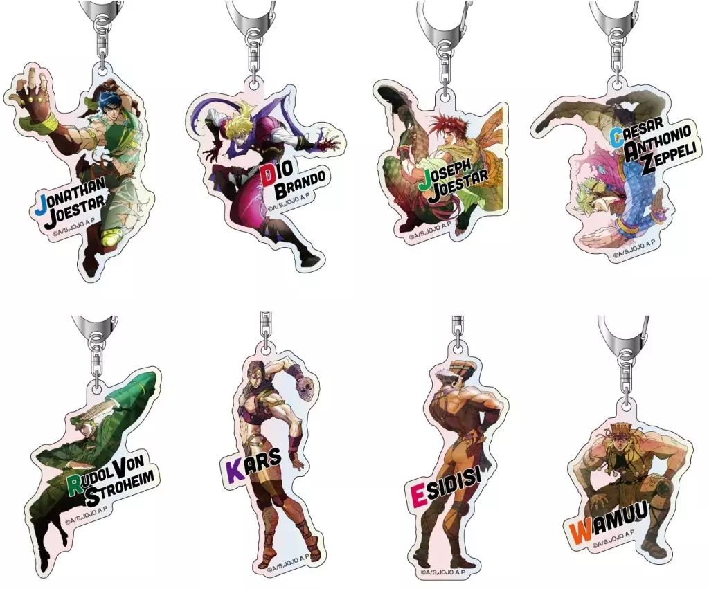 【BOX】オーロラアクリル ジョジョの奇妙な冒険 第1部 ファントムブラッド / 第2部 戦闘潮流