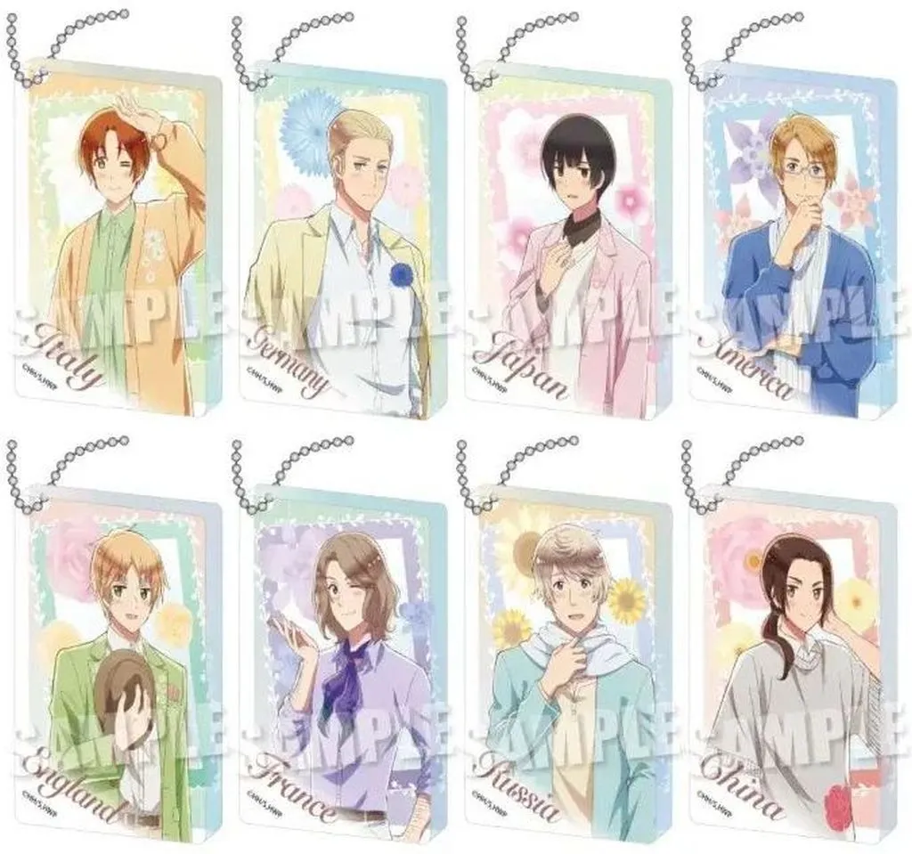 【BOX】アニメ ヘタリア World★Stars トレーディングアクリルブロックパステルフラワーコーデver.