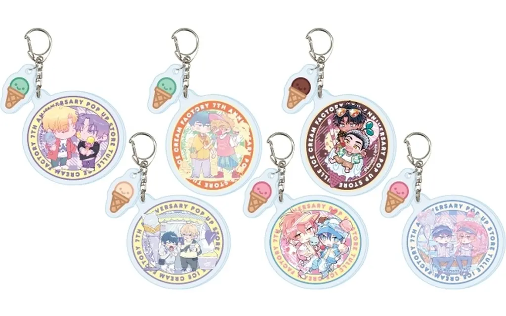 【BOX】パーツ付きアクリル Tulle Ice Cream Factory -7th Anniversary- 03.描き下ろしイラスト
