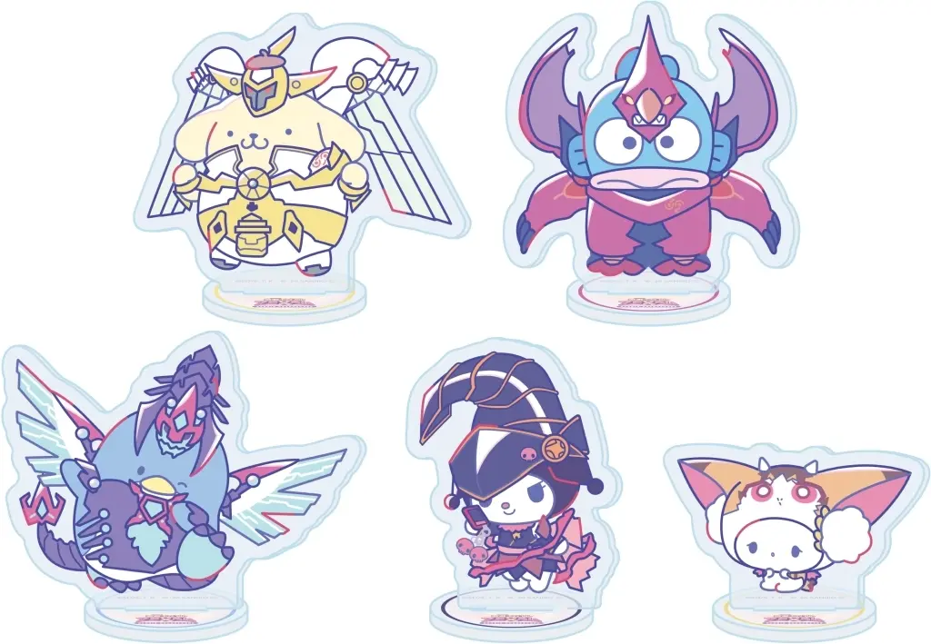 アクリルスタンド・アクリルパネル　【BOX】遊☆戯☆王ZEXAL×サンリオキャラクターズ アクリルぷちスタンド 01.コラボイラスト