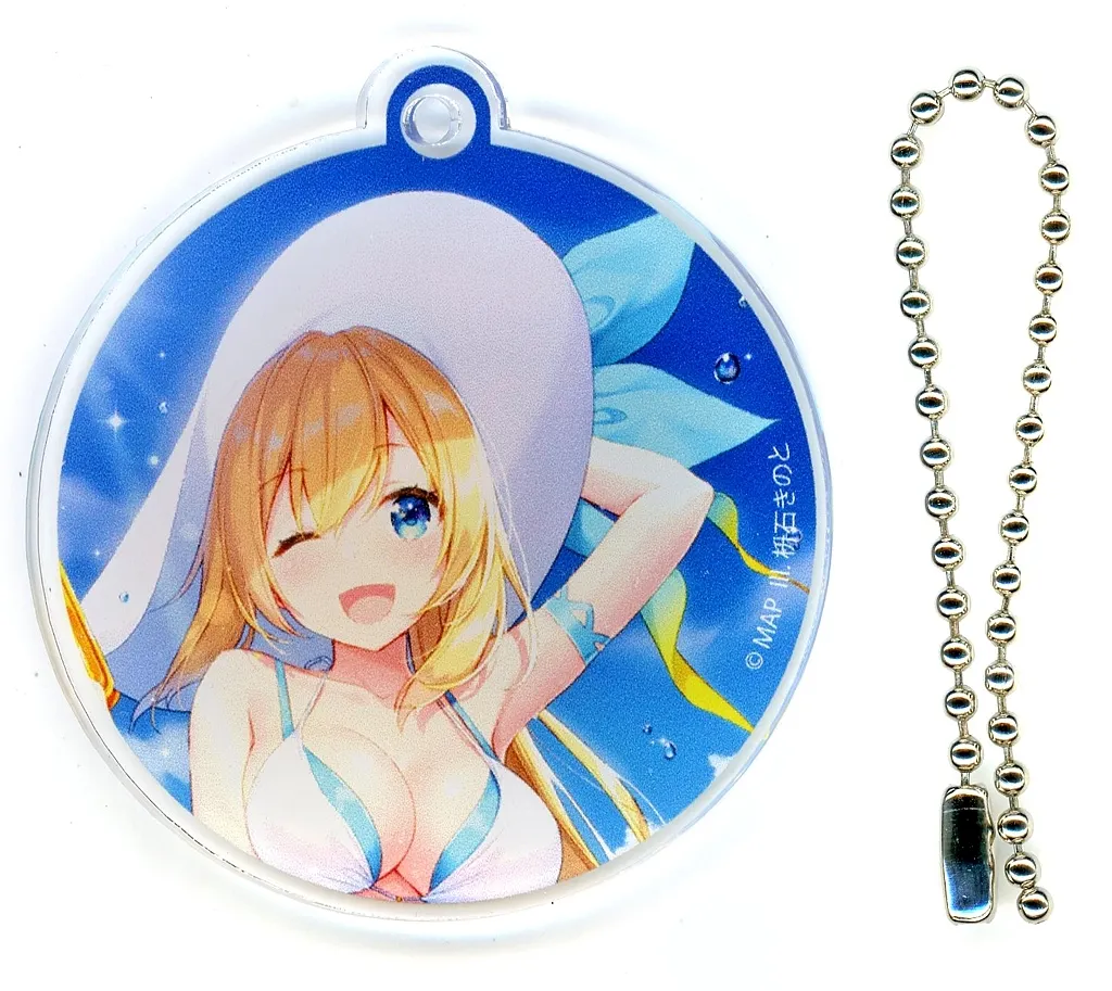ミライアカリ(帽子) 「バーチャルYouTuber ミライアカリ、猫宮ひなたと仲間たち アクリルバッジホルダー」 C96グッズ