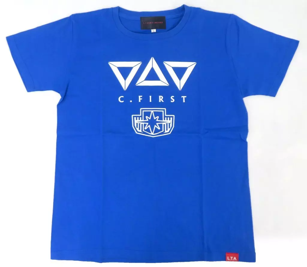 type：C.FIRST コラボ半袖Tシャツ ブルー レディースLサイズ 「アイドルマスター SideM×LIVERTINE AGE 第4弾」