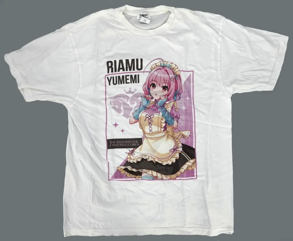 夢見りあむ フルカラーTシャツ ジャージメイドver. ホワイト XLサイズ 「アイドルマスター シンデレラガールズ」