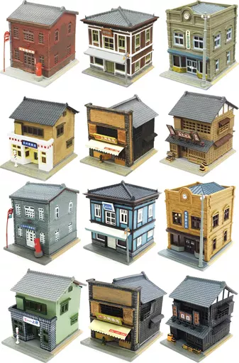 鉄道模型　全12種セット 1/150 「ジオコレ 街並みコレクションR 第1弾」 駿河屋 -<中古>全12種セット 1/150 「ジオコレ 街並み