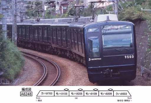 鉄道模型　1/150 相鉄9000系 リニューアル 菱形パンタ 基本6両セット [A6248]