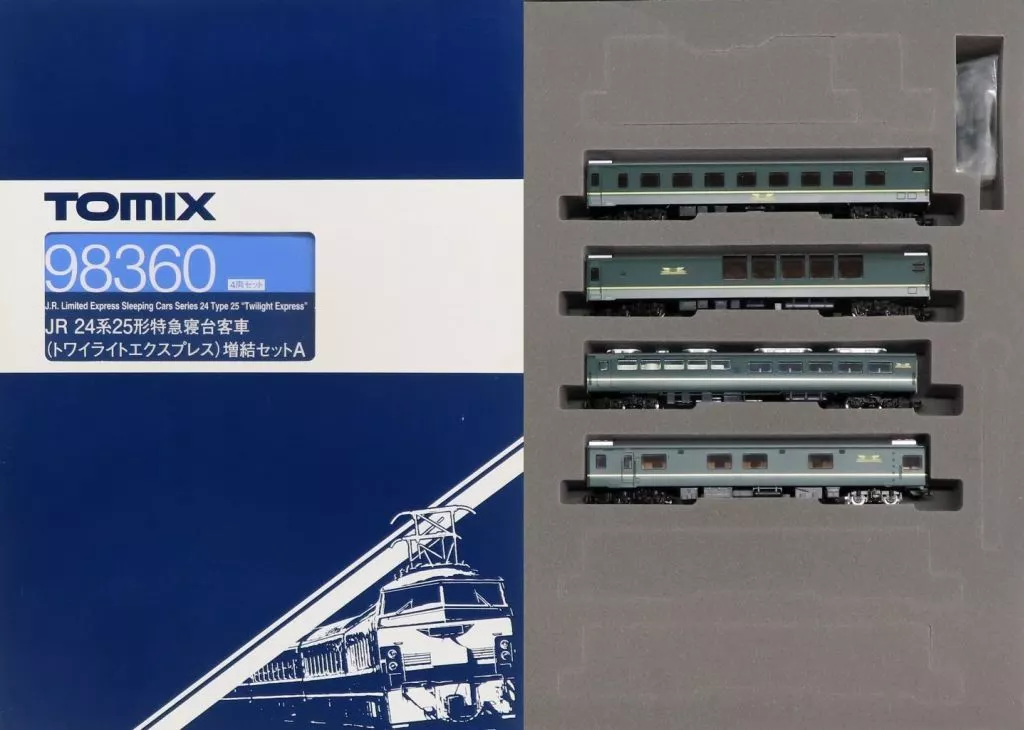 鉄道模型　1/150 JR EF81・24系 トワイライトエクスプレス 増結セットA 4両セット [98360]