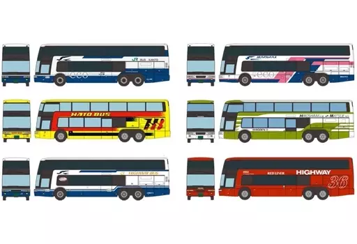 鉄道模型　1/150 全6種セット 「ザ・バスコレクション 三菱ふそうエアロキングコレクション II」 [319986]