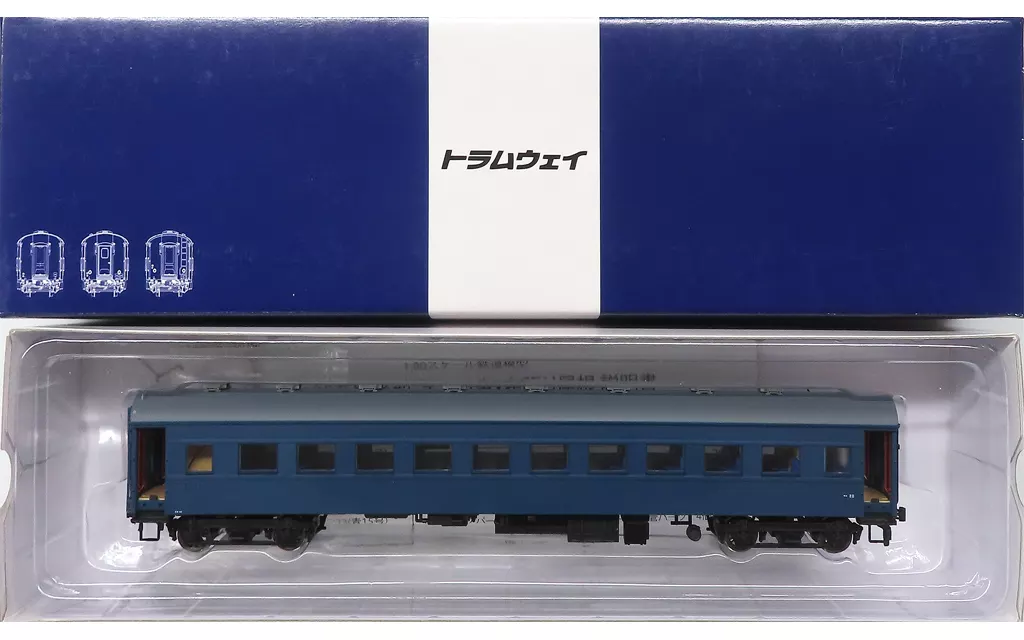鉄道模型　HOゲージ 1/80 オハフ33(青15号) [TW-Ohafu33-15]