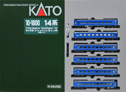 鉄道模型　1/150 寝台特急 さくら・はやぶさ/富士 14系6両セット [10-1800]