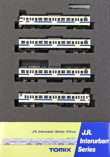 92055JR415100系近郊電車新塗装セット 駿河屋 -<中古>1/150 JR415 100系近郊電車(新塗装)セット 4両セット