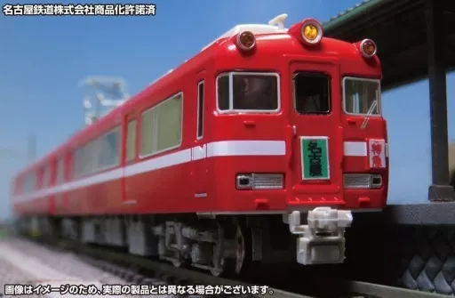 鉄道模型　1/150 名鉄7700系 白帯車1990(妻面窓付き)基本2両編成セット(動力付き) [31819]
