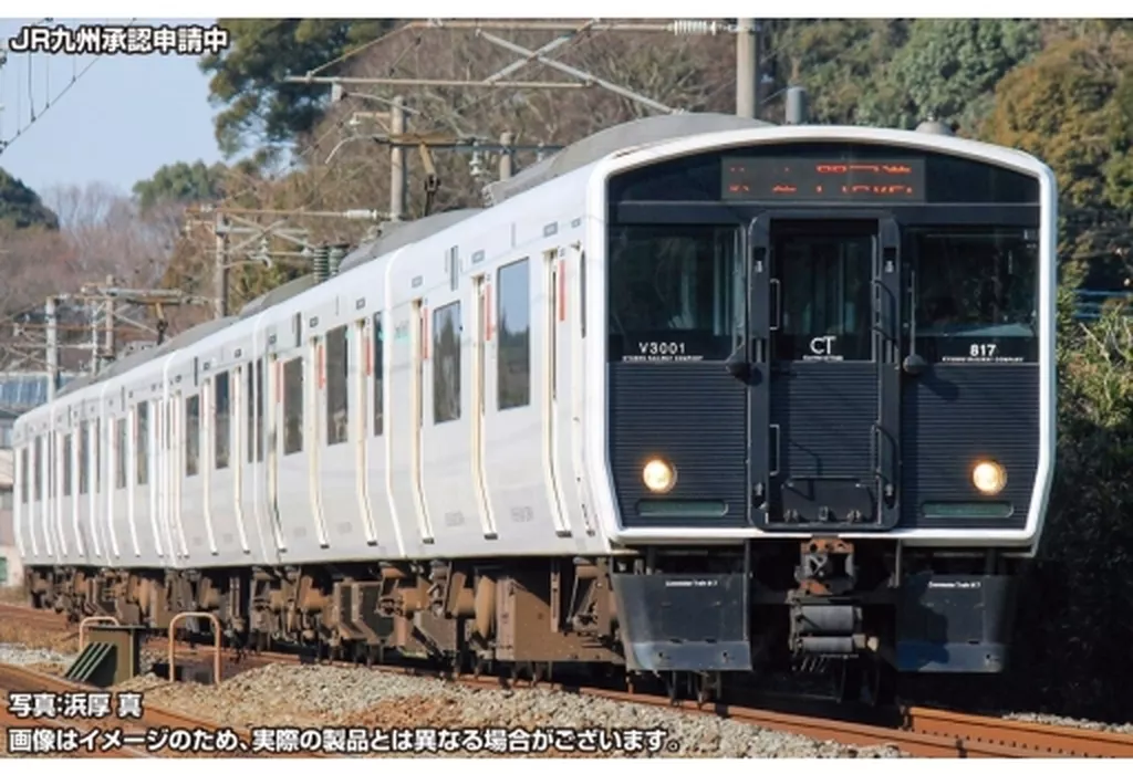 鉄道模型　1/150 JR九州817系3000番代 増結3両編成セット(動力無し) [31901]