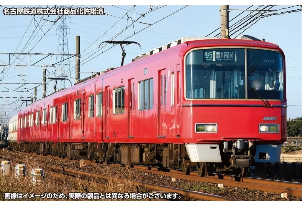 鉄道模型　1/150 名鉄3700系(1次車)増結4両編成セット(動力無し) [31906]