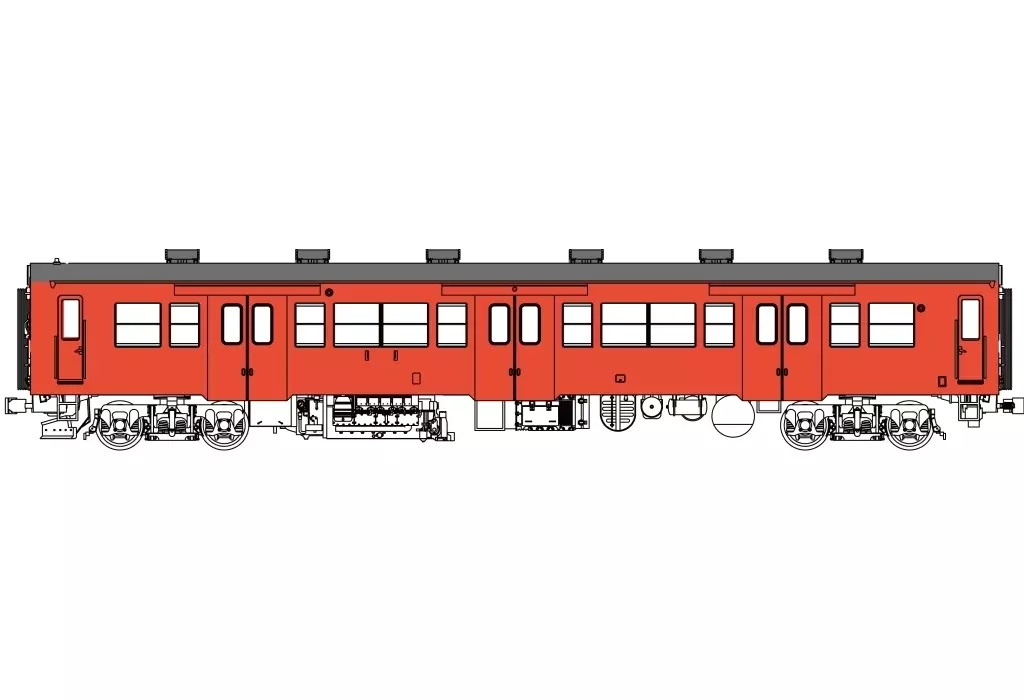 鉄道模型　HOゲージ 1/80 国鉄キハ30寒地向首都圏色動力なし [TW-K30-500B-T]