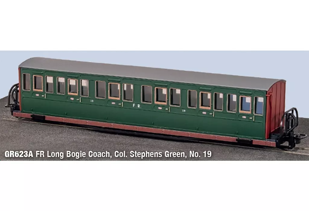 鉄道模型　1/76 OO-9ゲージ FR ロング ”ボウサイダー” コーチ スティーブンス大佐 No.19 [PEGR-623A]