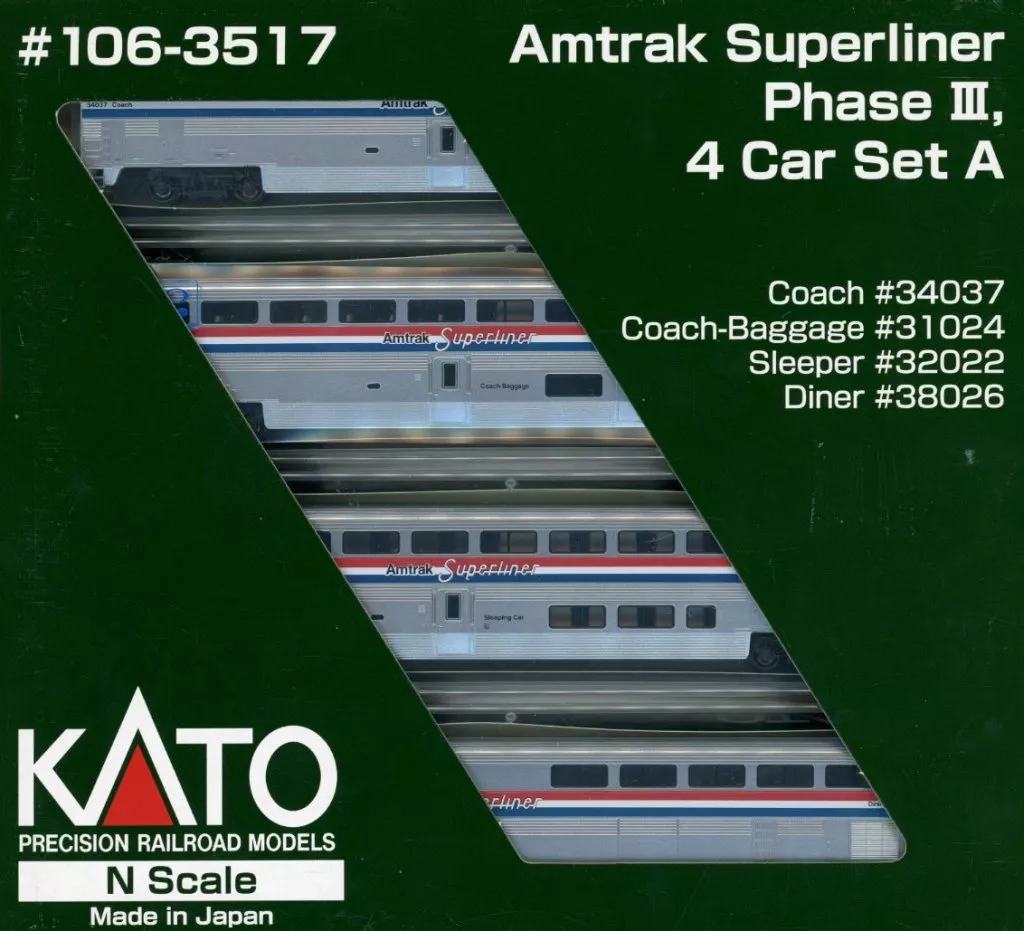 鉄道模型　1/160 Amtrak Superliner Phase III 4 Car Set A(増結A・4両セット) [106-3517]